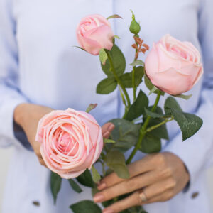 Kunstblume Peony Rose - Frabe hrllrosahellrosa