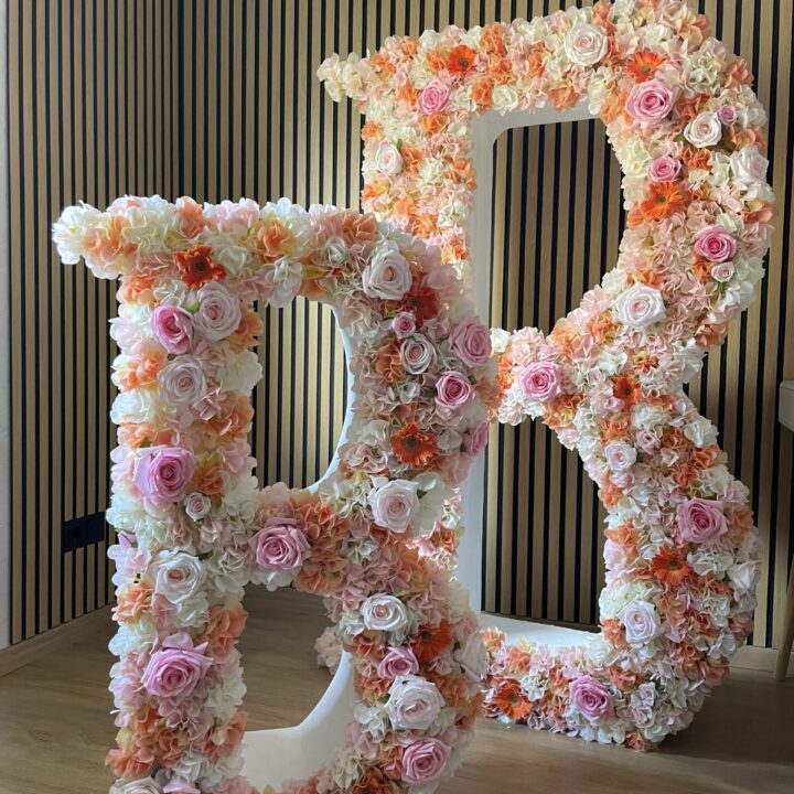 Blumen Buchstaben Logo